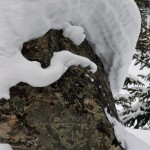 Snowcapped granite