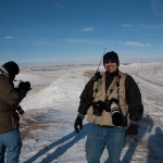 Kevin and Chris enjoying a lovely April morning in Wyoming.