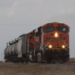 The Sterling Local we picked up at Huntsman, NE crosses the Nebraska-Colorado border.