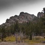 View of the rocks north of Lily Lake.