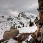 Indian Peaks, winter, Shoshoni Peak