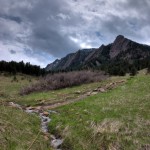 Flatirons, Chautauqua, spring, HDR