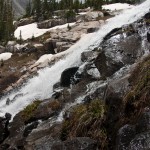 Waterfall, runoff, Lake Isabelle