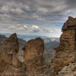 Looking west from the summit of Pawnee Pass