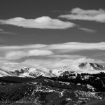 Mount Evans to the west