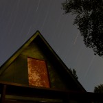 Night passing by in the mountains.