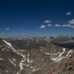 Mount Bierstadt and Sawtooth looking west from Mount Evans