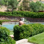 The original hot springs pool, with its distict sulphery smell.