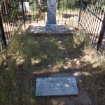 Doc Holliday's grave marker. This isn't the actual location of his grave, only a monument that says he's buried here somewhere.
