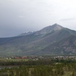 Peak One looms over the town of Frisco.