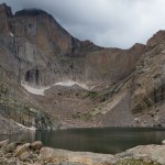 Chasm Lake and Diamond Face.