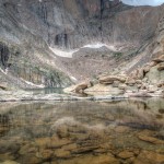 Chasm Lake and Diamond Face.