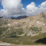 Mount Democrat with Kite Lake below. Kite Lake is one trailhead for the Democrat, Cameron, Lincoln, Bross chain.