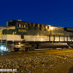 Norfolk Southern heritage unit 8099 painted in Southern RR livery.